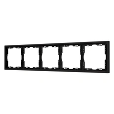 Изображение Рамка 5 постов Arlight NOBE, черный оникс soft-touch 054228(1)
